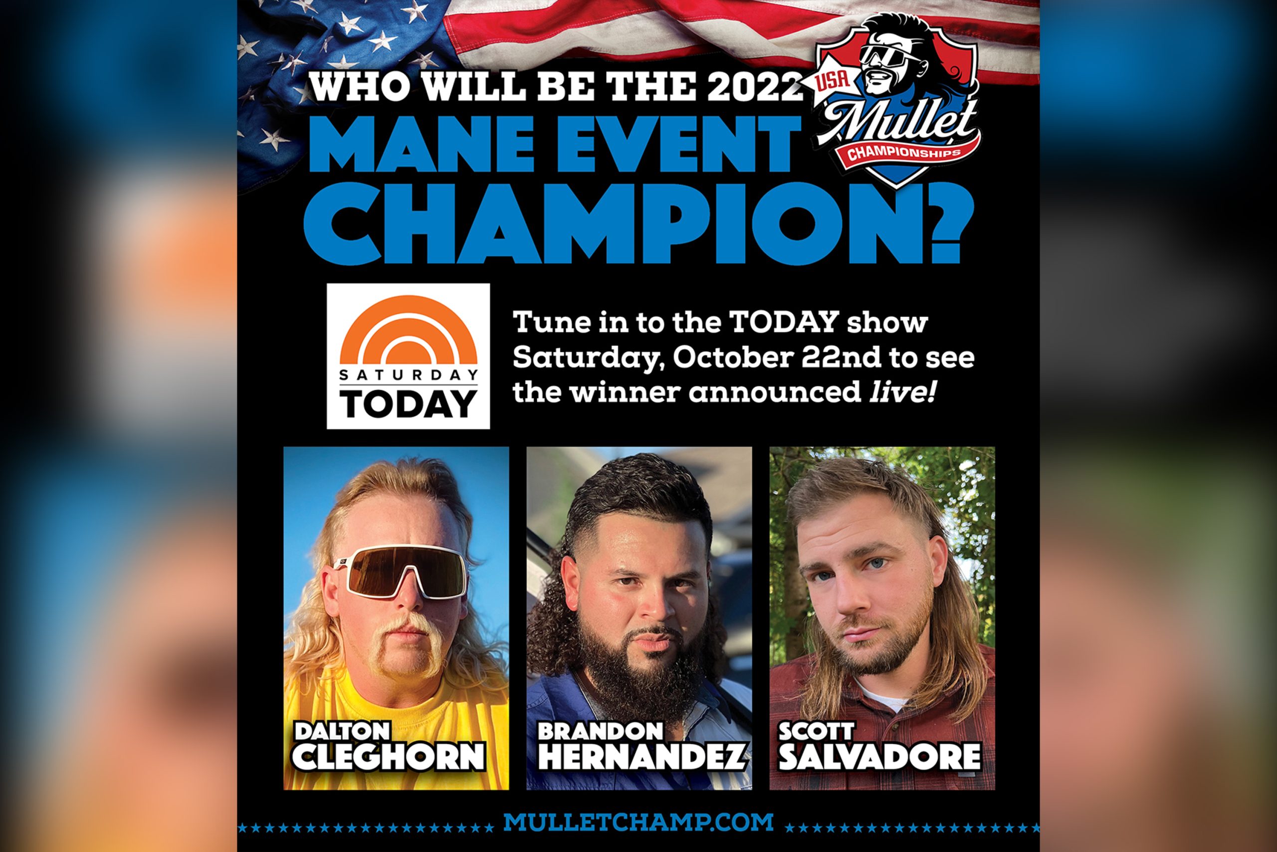 Meet the three finalists of Men’s Division USA Mullet championship