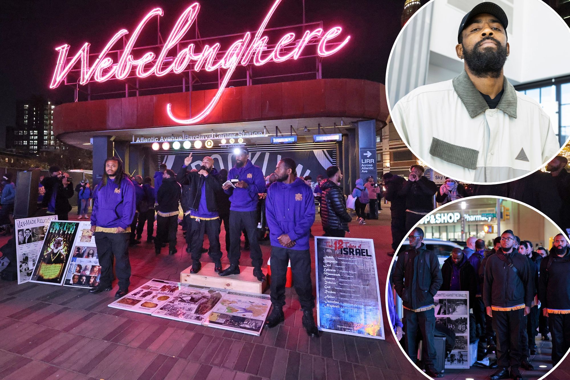 Black Hebrew Israelite group protests Kyrie Irving’s suspension near